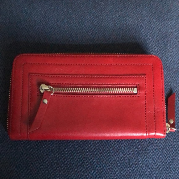 Red Danier Genuine Leather Wallet - Picture 3 of 5